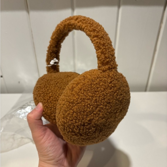 Stoney Clover Lane Sherpa Ear Muffs - Teddy Brown - Cozy Collection - Picture 4 of 5